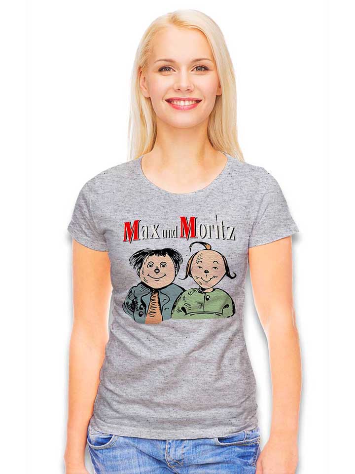 max-und-moritz-damen-t-shirt grau-meliert 2
