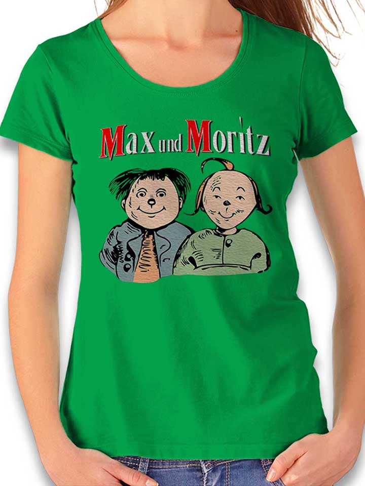 Max Und Moritz Camiseta Mujer verde L