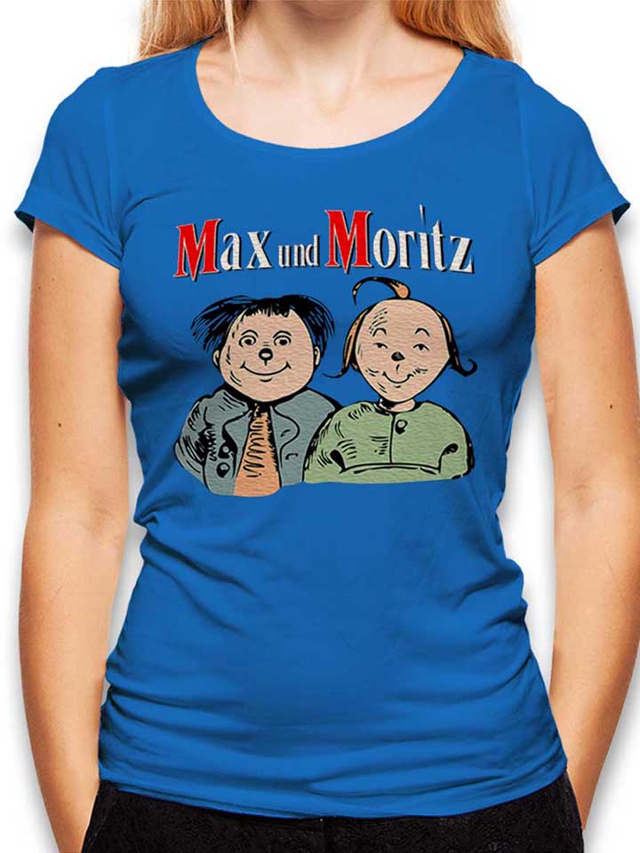 Max Und Moritz Camiseta Mujer azul-real L