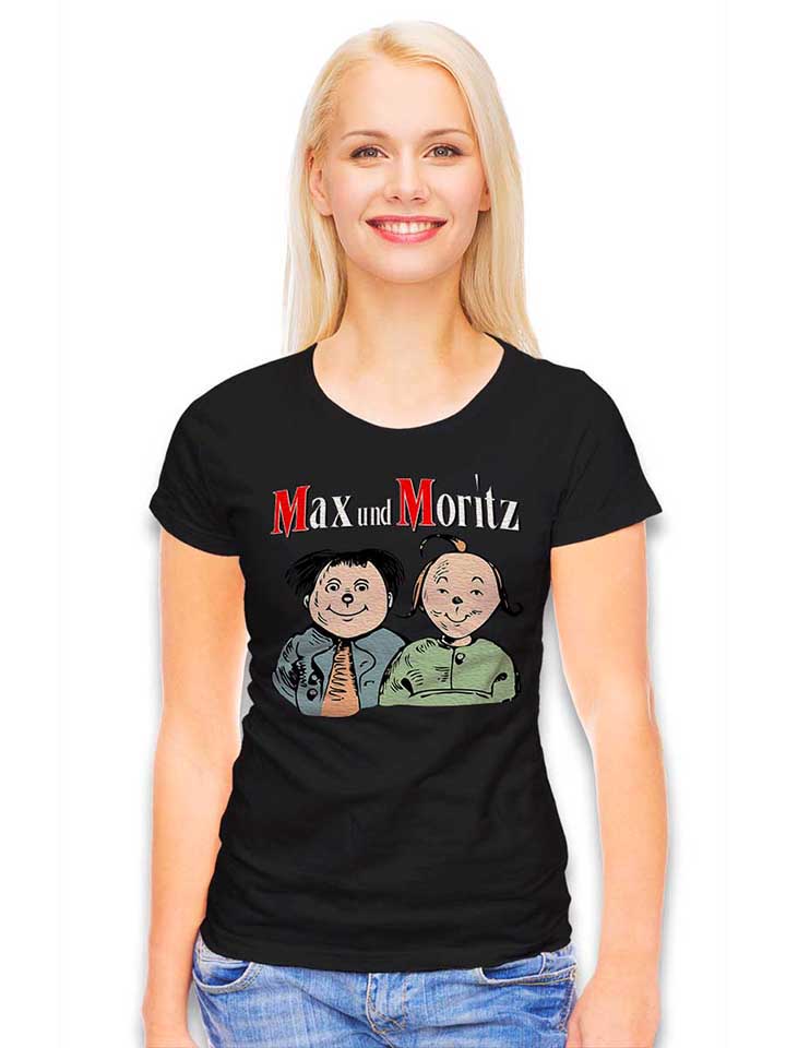 max-und-moritz-damen-t-shirt schwarz 2