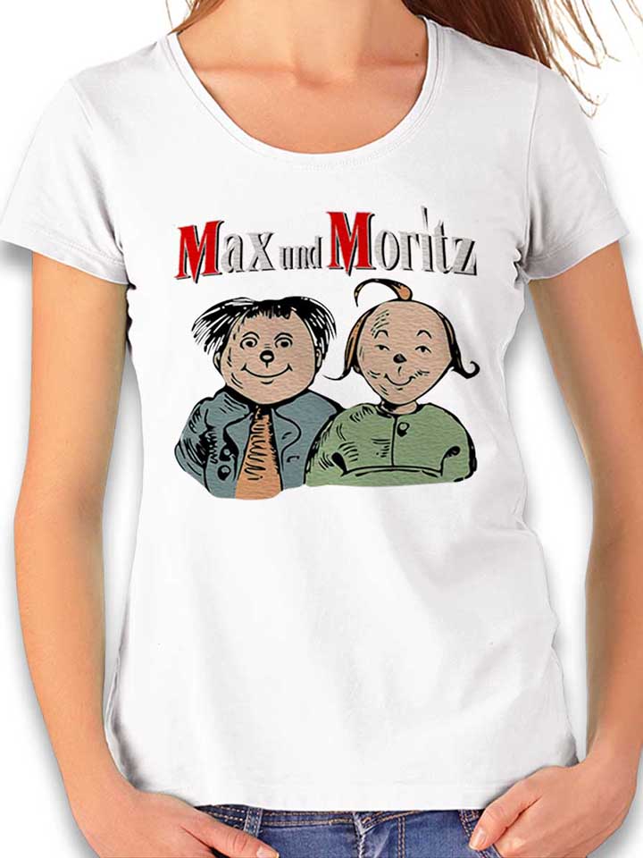 Max Und Moritz Damen T-Shirt weiss L