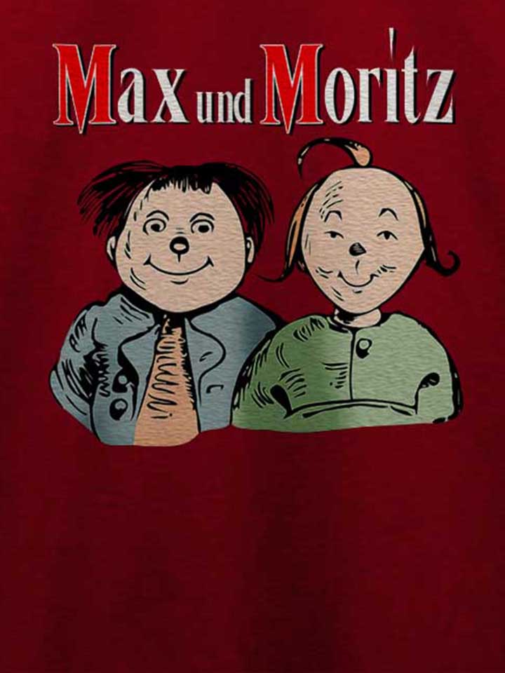 max-und-moritz-t-shirt bordeaux 4