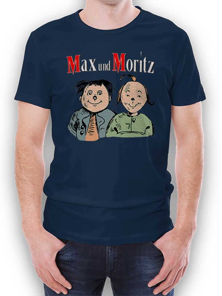 Max Und Moritz Kinder T-Shirt dunkelblau 110 / 116