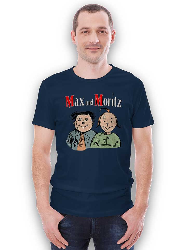 max-und-moritz-t-shirt dunkelblau 2