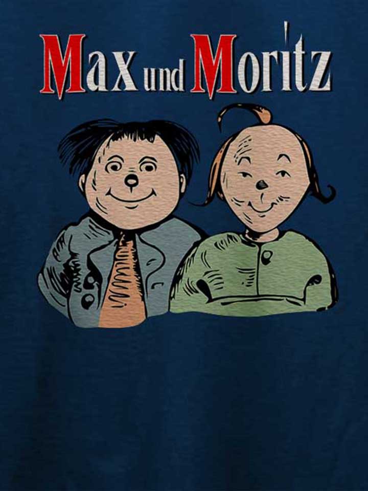 max-und-moritz-t-shirt dunkelblau 4