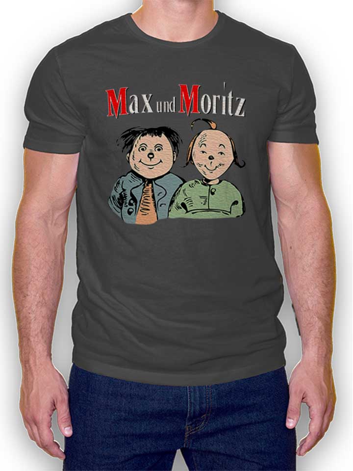Max Und Moritz T-Shirt gris-foncé L
