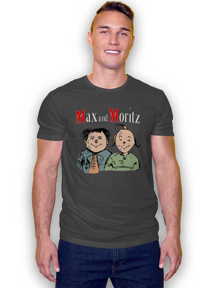 max-und-moritz-t-shirt dunkelgrau 2