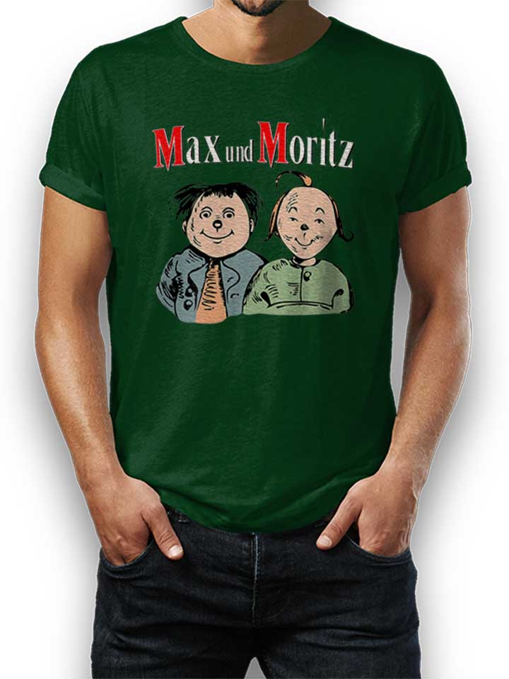 max-und-moritz-t-shirt dunkelgruen 1