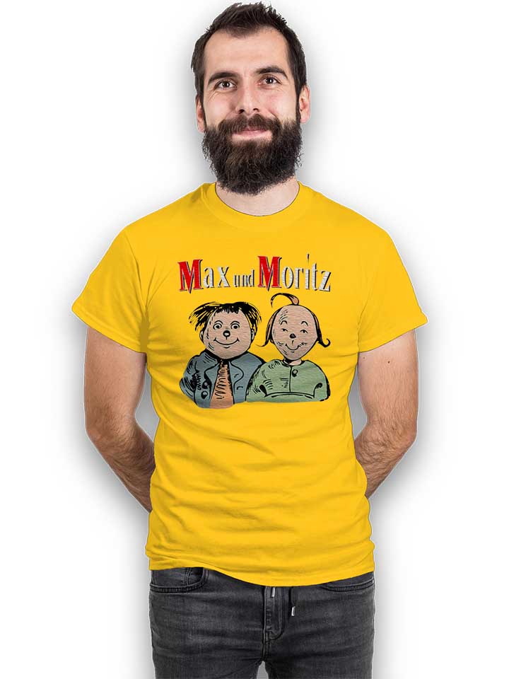 max-und-moritz-t-shirt gelb 2