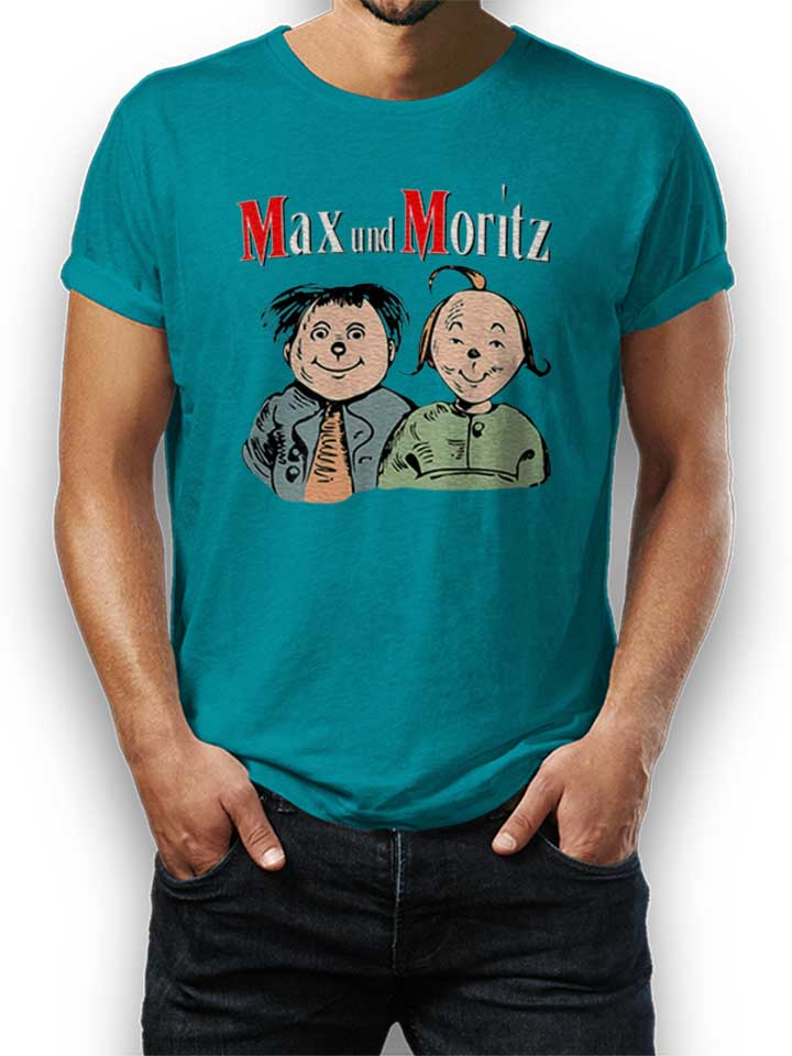Max Und Moritz T-Shirt tuerkis L