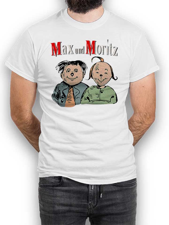 Max Und Moritz T-Shirt bianco L