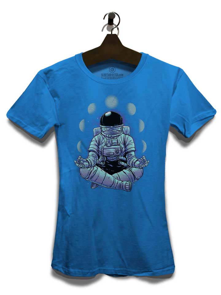 meditation-yoga-astronaut-damen-t-shirt royal 3