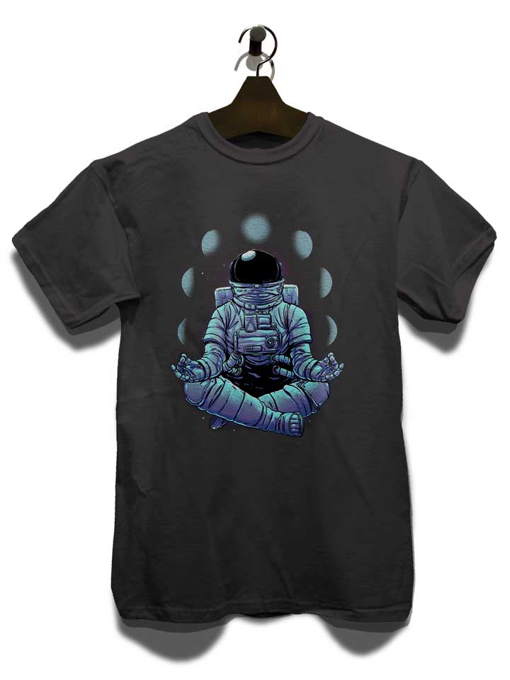 meditation-yoga-astronaut-t-shirt dunkelgrau 3