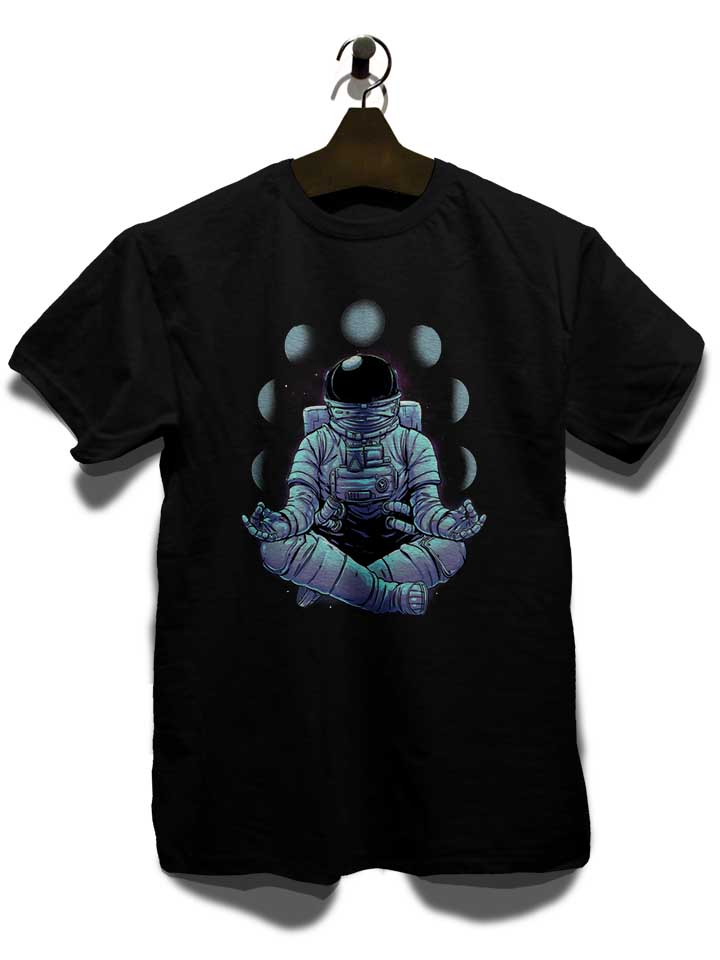meditation-yoga-astronaut-t-shirt schwarz 3