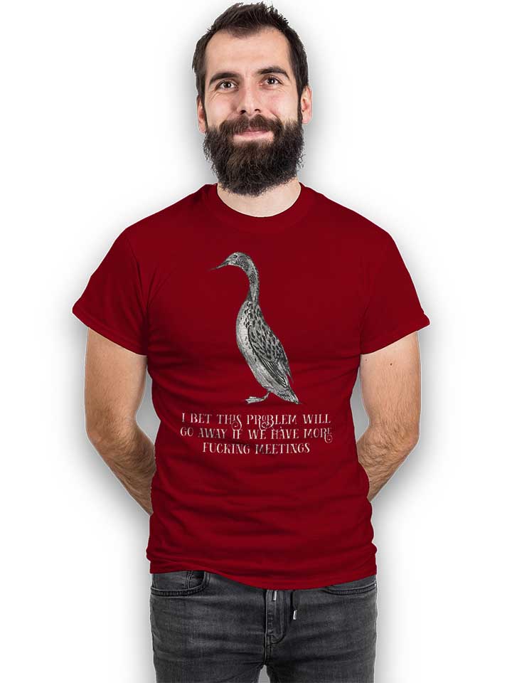 meetings-duck-t-shirt bordeaux 2