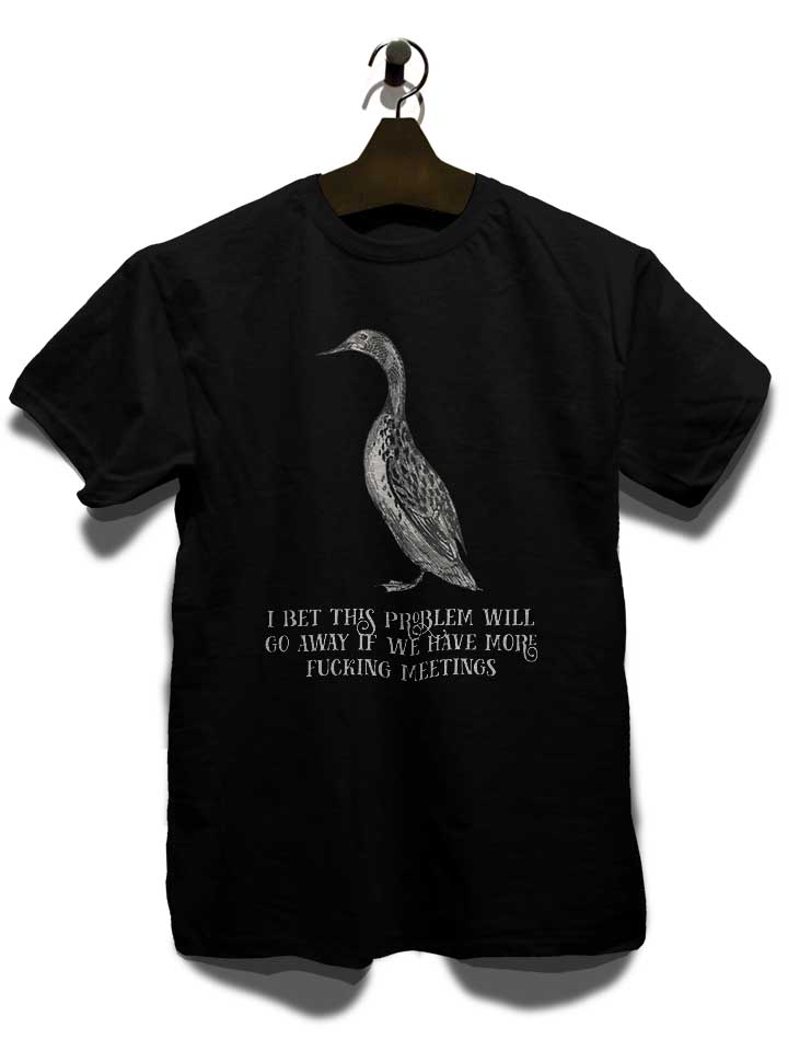 meetings-duck-t-shirt schwarz 3