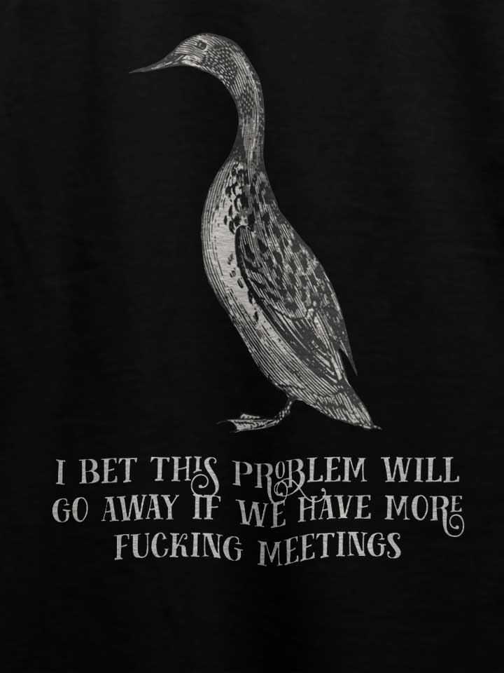meetings-duck-t-shirt schwarz 4