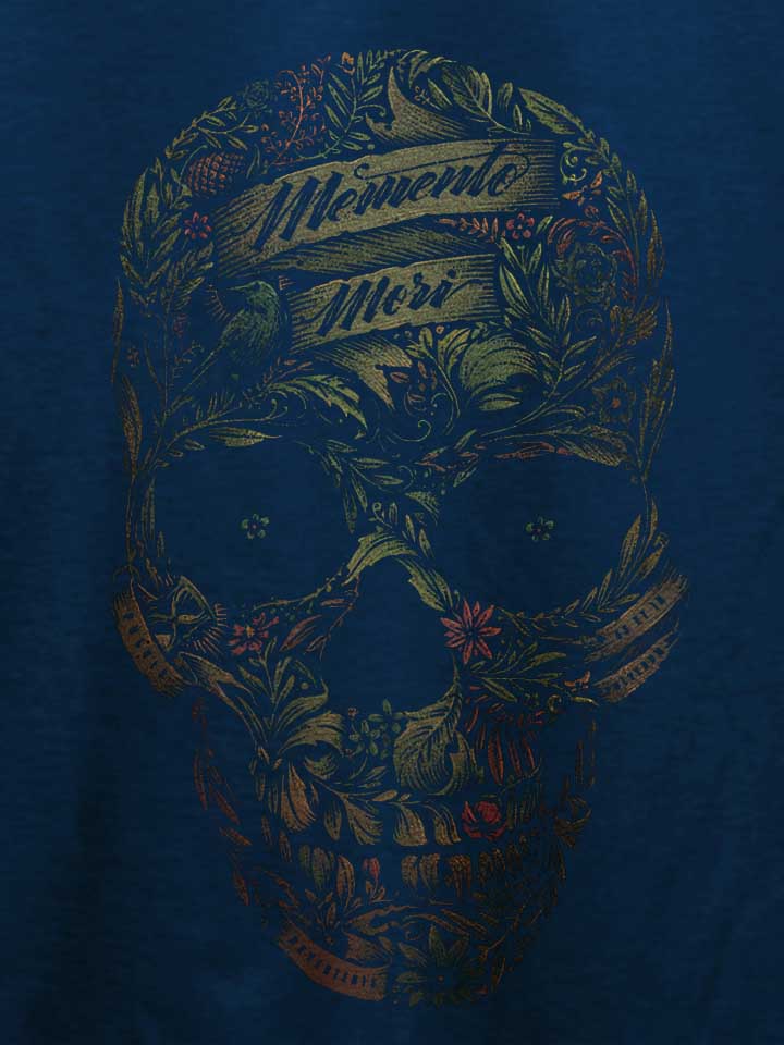 memento-skull-t-shirt dunkelblau 4