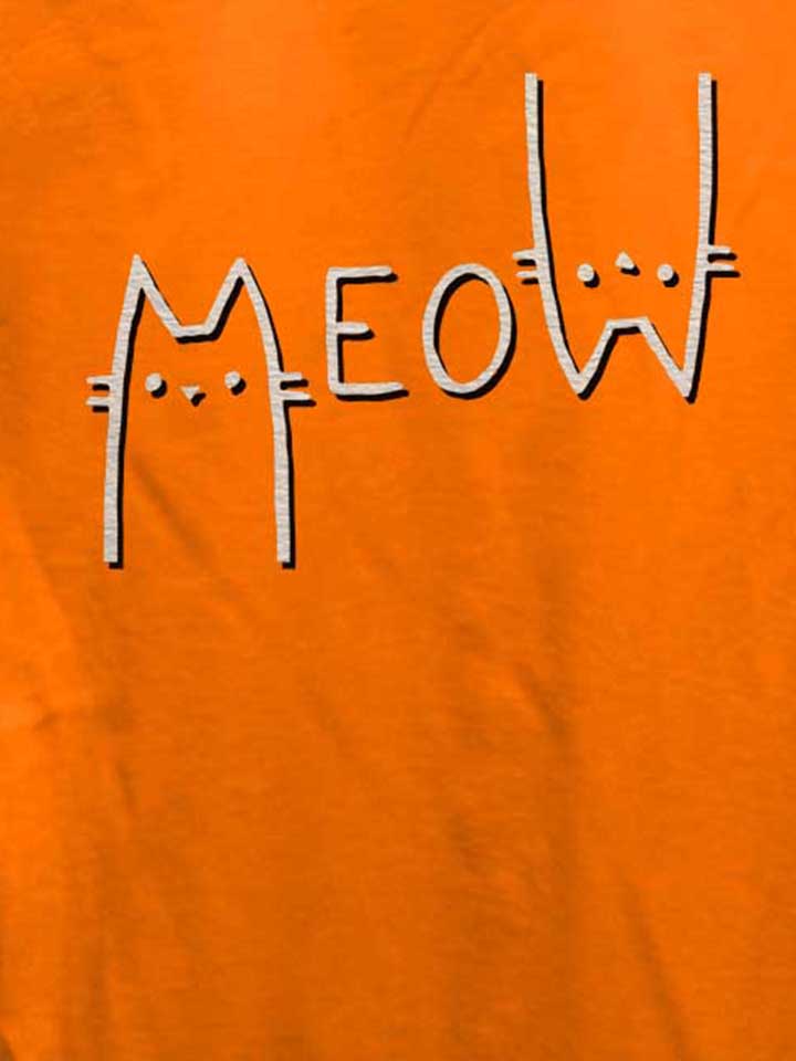 meow-cat-damen-t-shirt orange 4