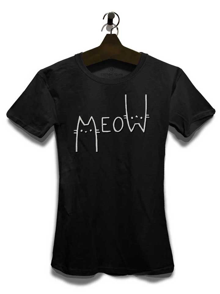 meow-cat-damen-t-shirt schwarz 3