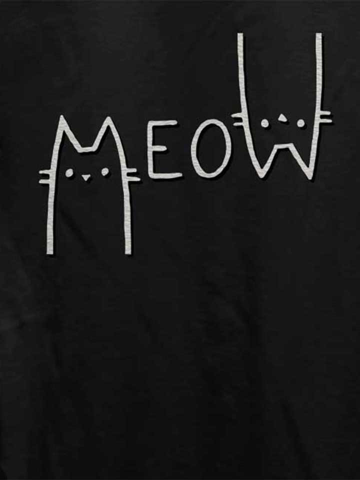 meow-cat-damen-t-shirt schwarz 4