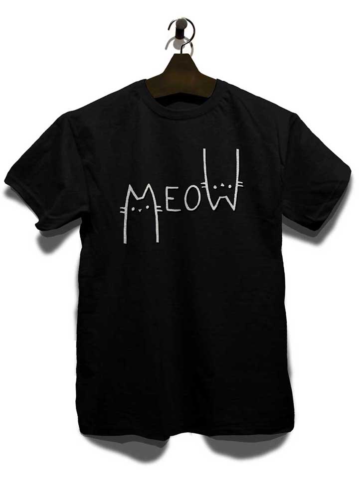 meow-cat-t-shirt schwarz 3
