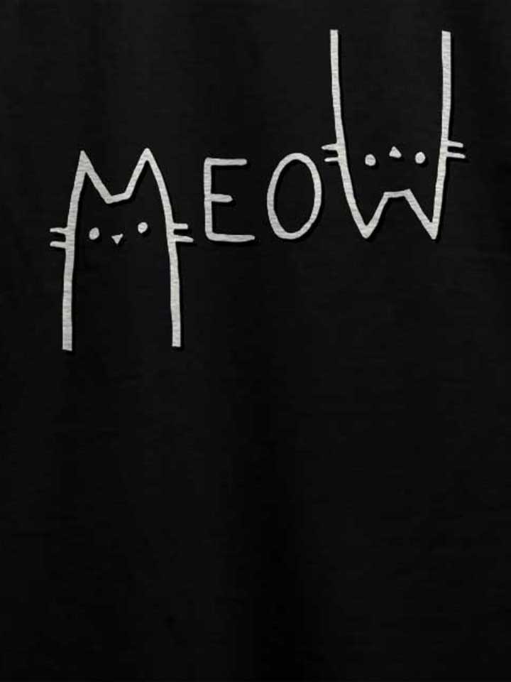 meow-cat-t-shirt schwarz 4