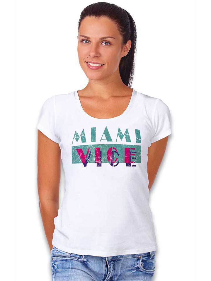miami-vice-vintage-damen-t-shirt weiss 2