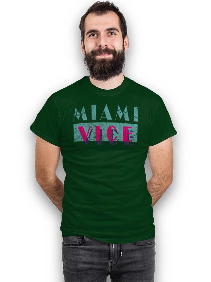miami-vice-vintage-t-shirt dunkelgruen 2