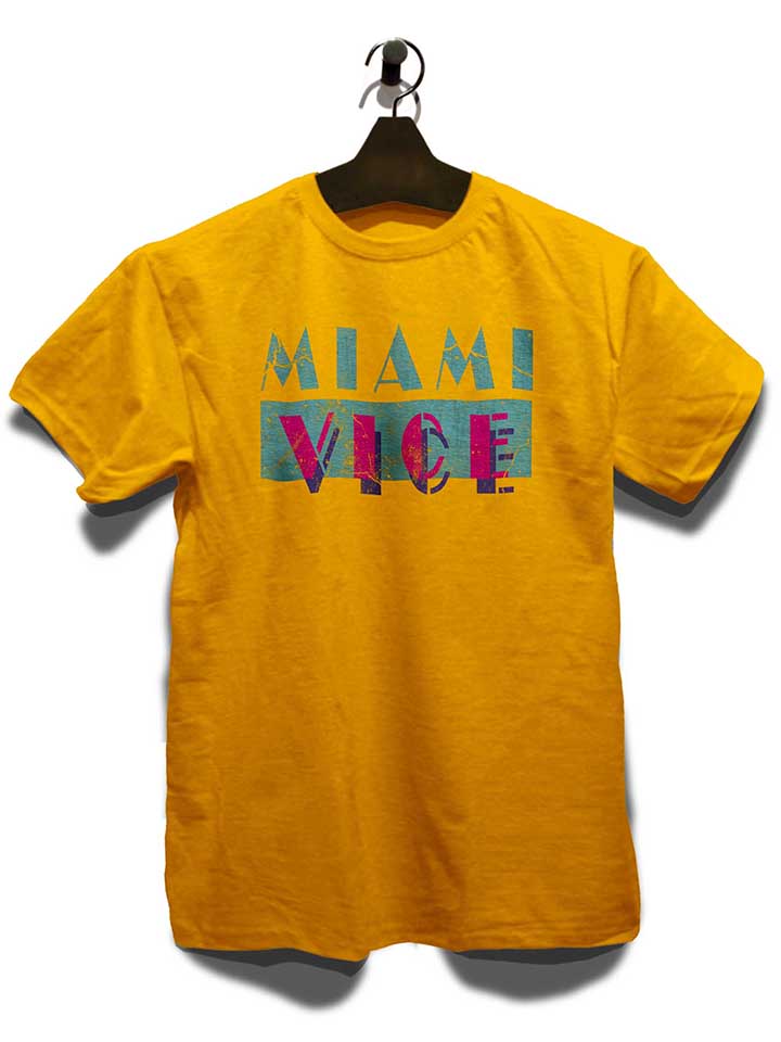 miami-vice-vintage-t-shirt gelb 3
