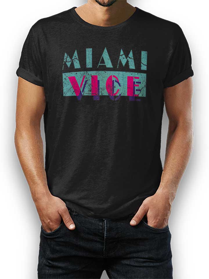 miami-vice-vintage-t-shirt schwarz 1