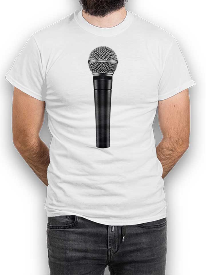 microphone-t-shirt weiss 1