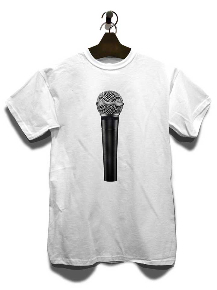 microphone-t-shirt weiss 3
