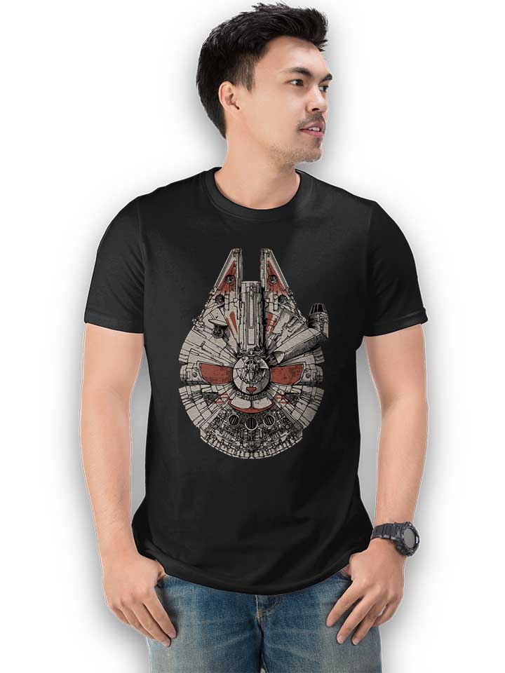 millenium-falcon-03-t-shirt schwarz 2