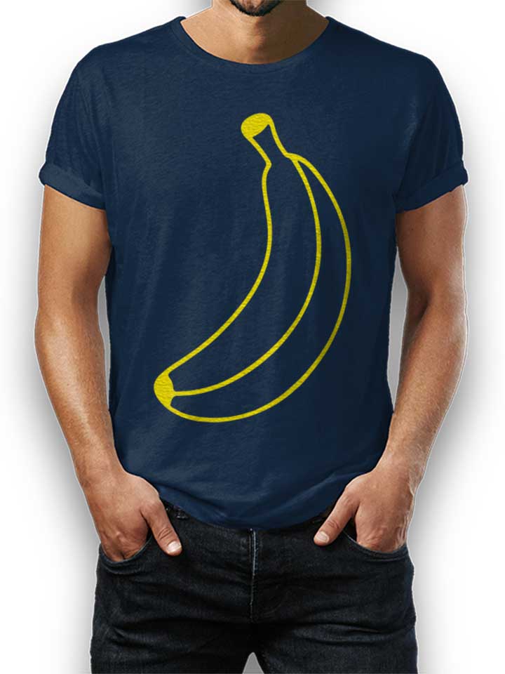 Minimalist Banana T-Shirt bleu-marine L
