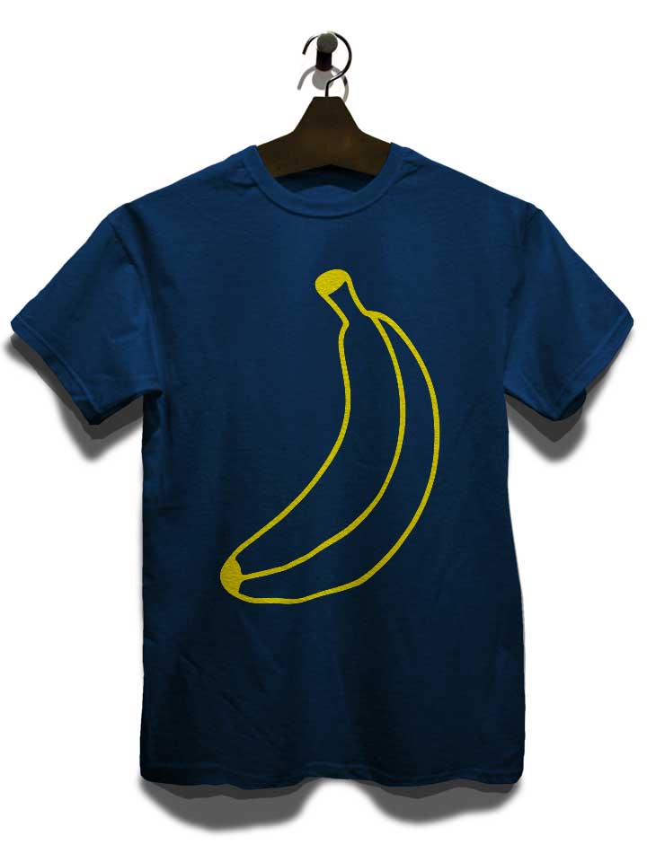 minimalist-banana-t-shirt dunkelblau 3