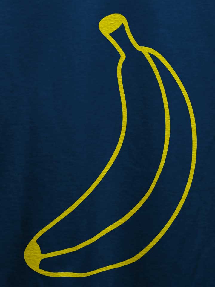 minimalist-banana-t-shirt dunkelblau 4