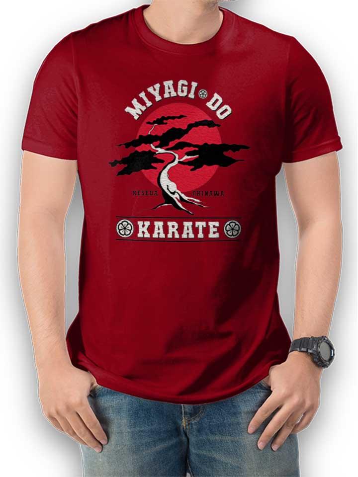 mister-miyagi-karate-t-shirt bordeaux 1