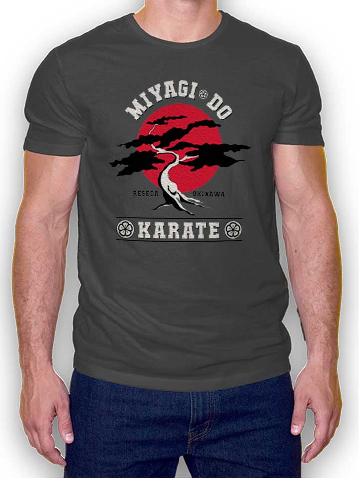 Mister Miyagi Karate T-Shirt gris-fonc L