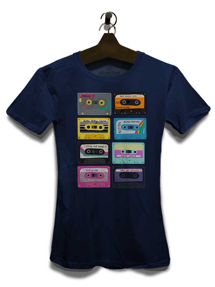 mix-tapes-damen-t-shirt dunkelblau 3