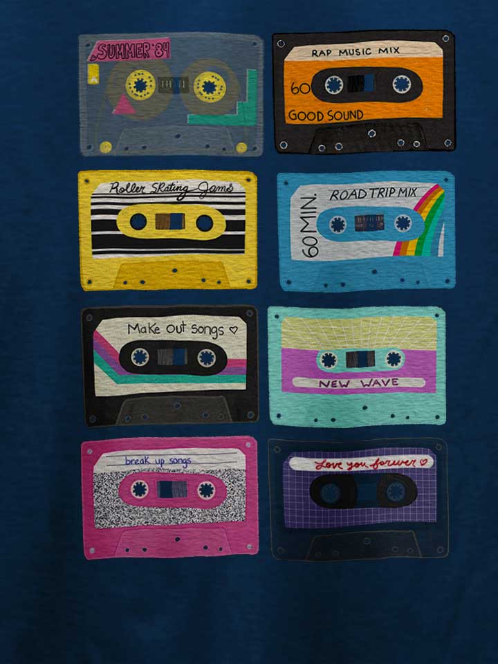 mix-tapes-t-shirt dunkelblau 4