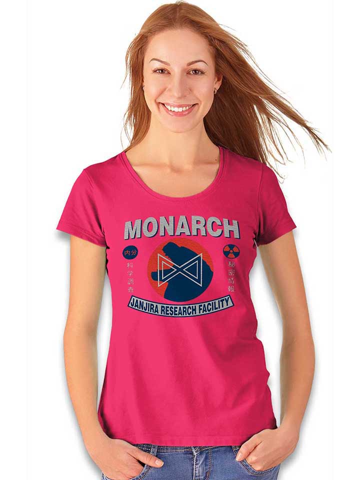monarch-godzilla-damen-t-shirt fuchsia 2