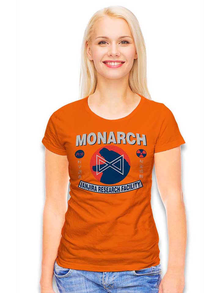 monarch-godzilla-damen-t-shirt orange 2