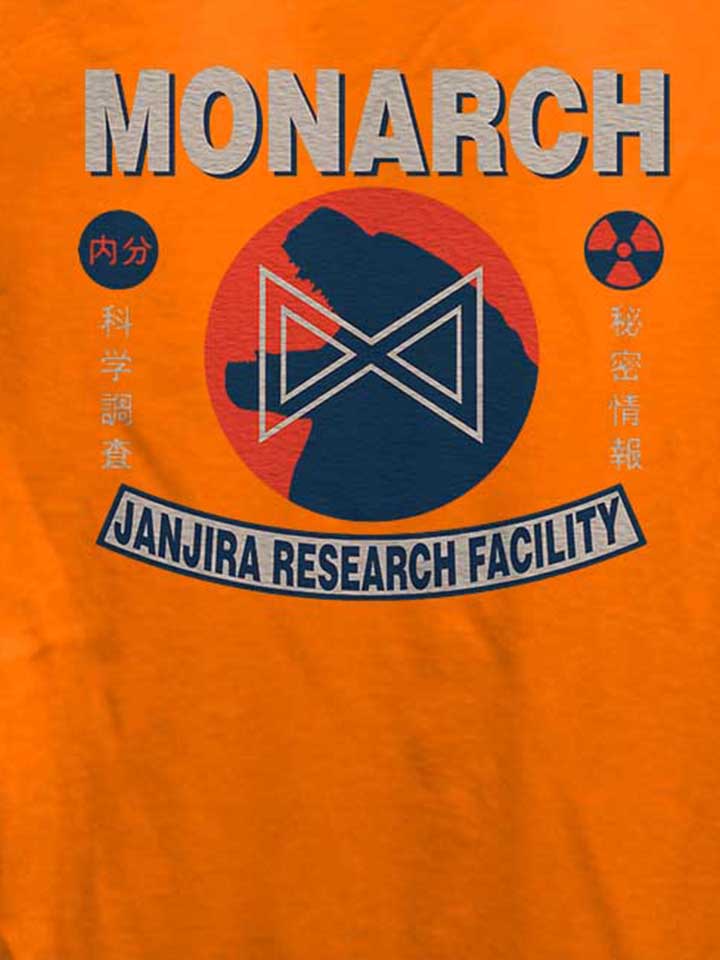 monarch-godzilla-damen-t-shirt orange 4