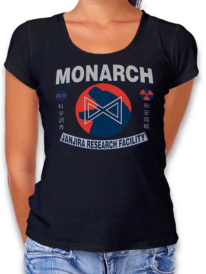 Monarch Godzilla Damen T-Shirt schwarz L