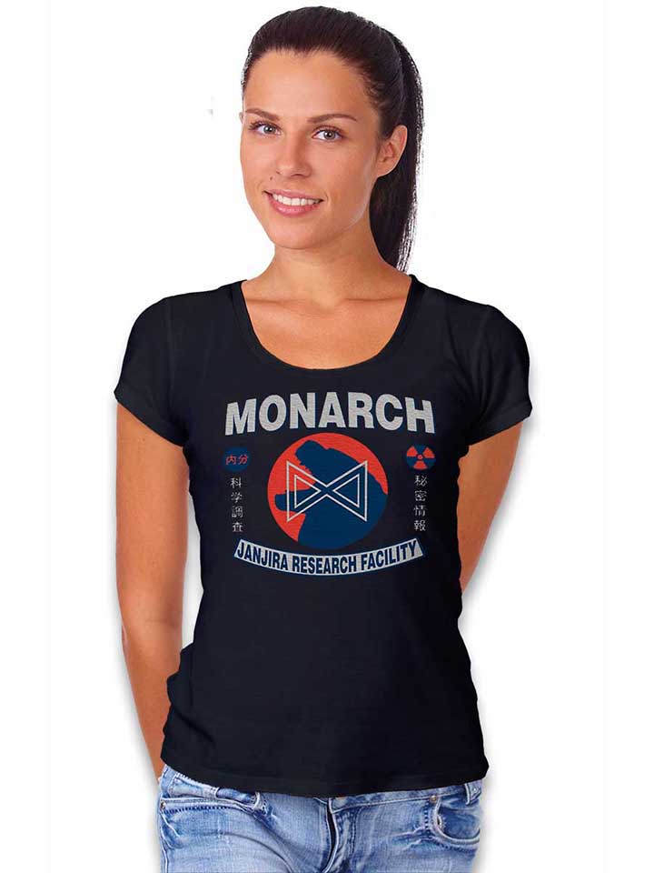monarch-godzilla-damen-t-shirt schwarz 2