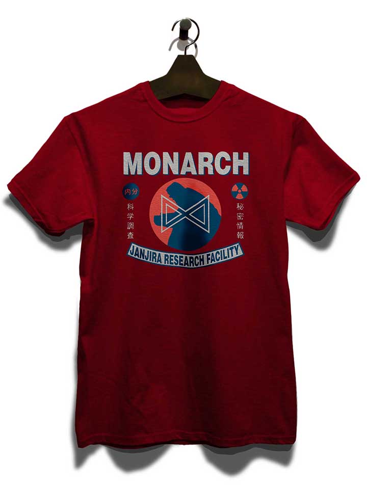 monarch-godzilla-t-shirt bordeaux 3