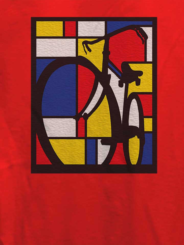 mondrian-bicycle-art-damen-t-shirt rot 4