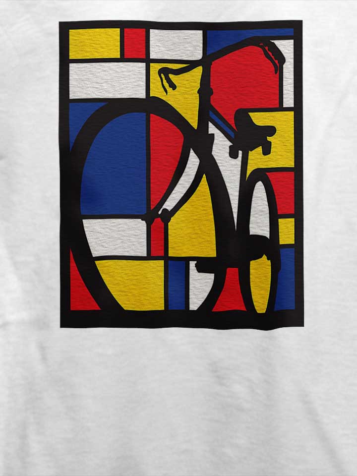 mondrian-bicycle-art-t-shirt weiss 4