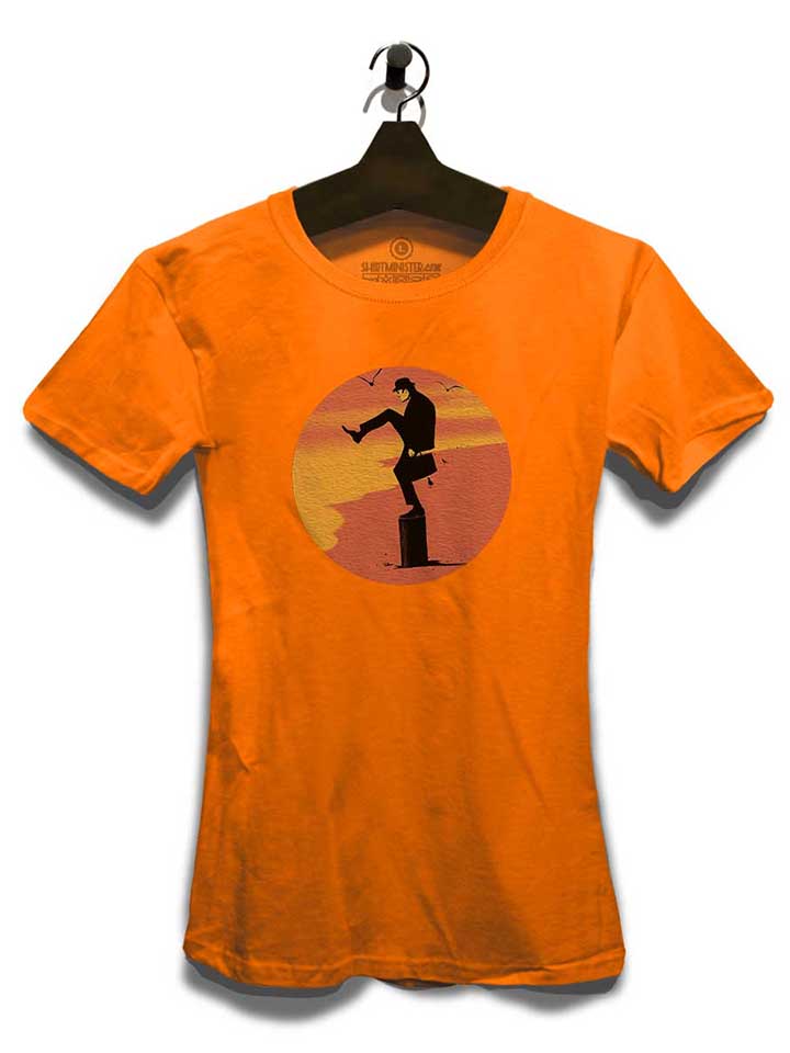 monty-phyton-karate-kid-damen-t-shirt orange 3